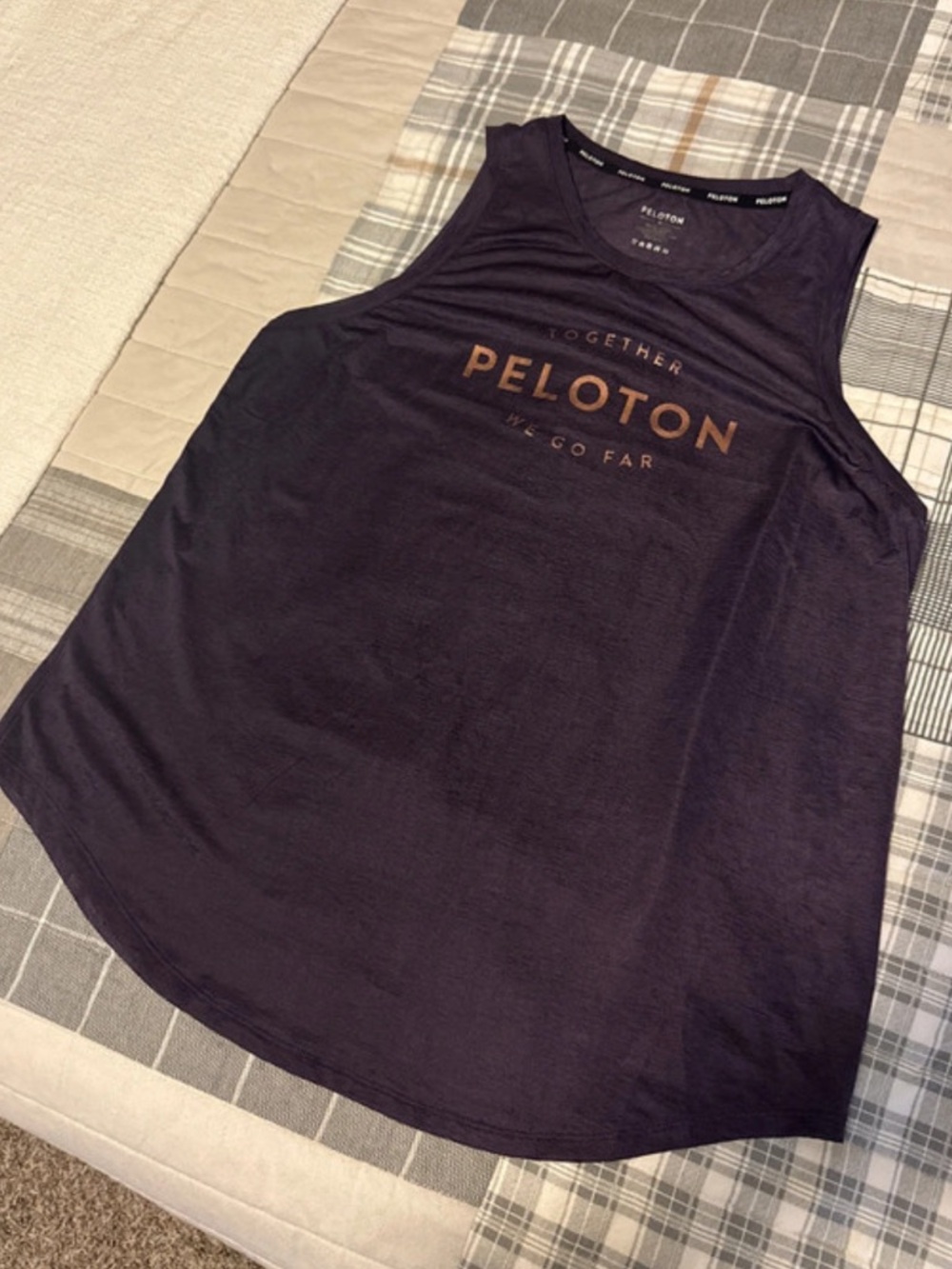 Peloton Women’s Plum Tank Top with Copper Logo - Medium